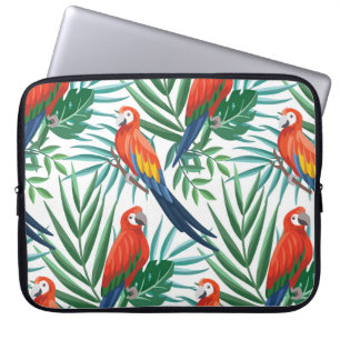 Capa Para Notebook Papagaios Tropicais: Palma Esmagada Sem Olhos