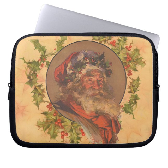 Capa Para Notebook Papai Noel Leyendecker Antigo Vitoriano (Frente)