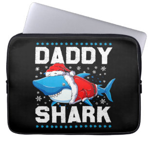 Capa Para Notebook Papai Tubarão Papai Noel Dia dos Pais