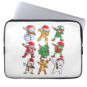 Capa Para Notebook Papais noeis Batidos Amigos Amigos de Natal Menino