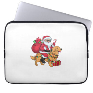 Capa Para Notebook Papais noeis De Iluminação Xmas Que Andam A Andar