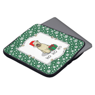 Capa Para Notebook Papais noeis de Natal Rochados Terrier (sem carne)
