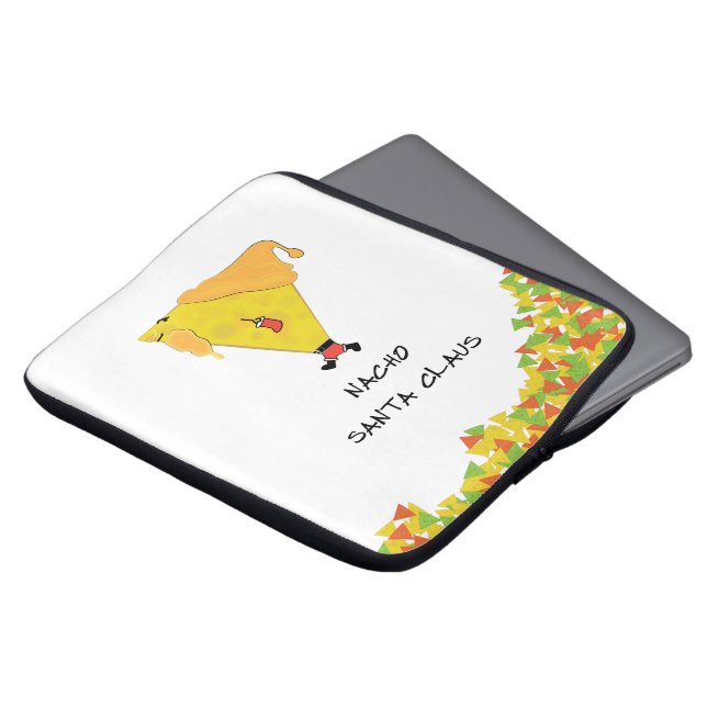 Capa Para Notebook Papais noeis Nacho com Chips (Frente Topo)