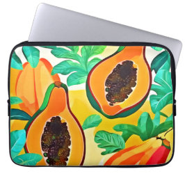 Capa Para Notebook Papaya Pop Art tropical