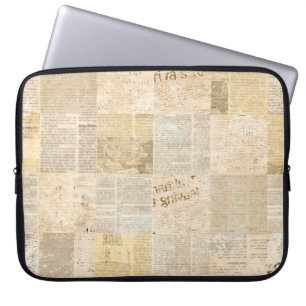 Capa Para Notebook Papel de jornal que resgata o padrão de jornal env