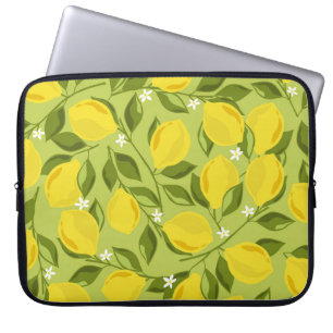 Capa Para Notebook Papel de parede colorido para os limões desenhados