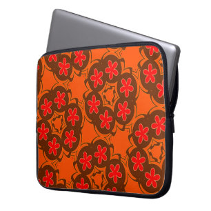 Capa Para Notebook papel de parede cor de laranja, vermelho 1970