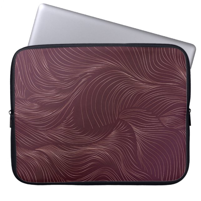 Capa Para Notebook Papel de parede de ouro de luxo. Art Deco Pattern. (Frente)