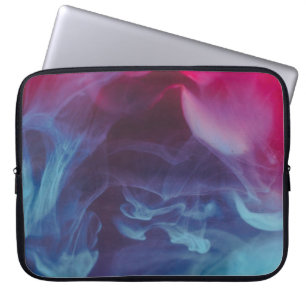 Capa Para Notebook Papel de parede digital azul, vermelho e preto
