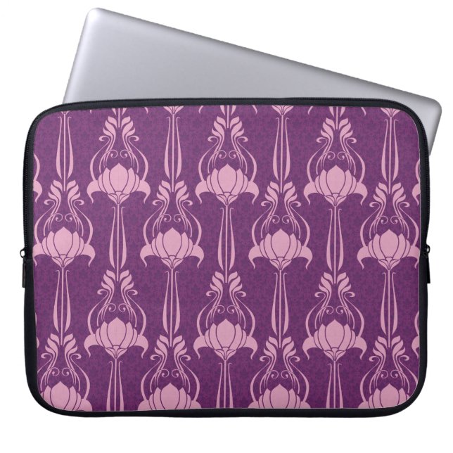 Capa Para Notebook Papel de parede flexível - Design violeta rosa (Frente)