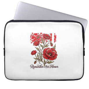 Capa Para Notebook Papoula Vermelha Lembrar E Honrar Camisa Memorial
