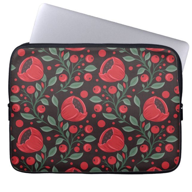 Capa Para Notebook Papoulas vermelhas (Frente)
