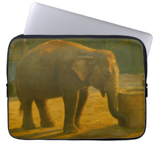 Capa Para Notebook Par de elefante na configuração de santuário