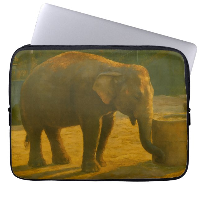 Capa Para Notebook Par de elefante na configuração de santuário (Frente)