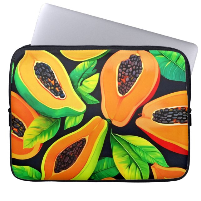 Capa Para Notebook Paraíso da Papaya Tropical (Frente)