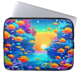 Capa Para Notebook Paraíso Submarino Vibrante Encontrado