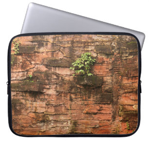 Capa Para Notebook Parede de tijolo velha quebrada