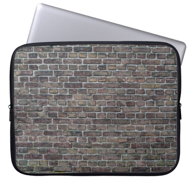 Capa Para Notebook Parede de tijolos velha parede escura (Frente)