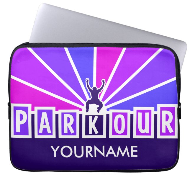 Capa Para Notebook PARKOUR bolsa de laptop personalizadas (Frente)