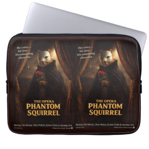 Capa Para Notebook Paródia de Esquilo Fantasma da Ópera