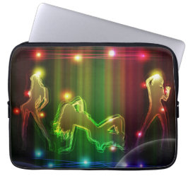 Capa Para Notebook Party Girls Modern Trendy Neon Lights
