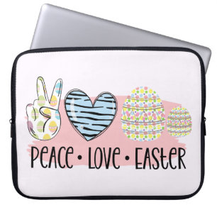 Capa Para Notebook Páscoa Peace Love