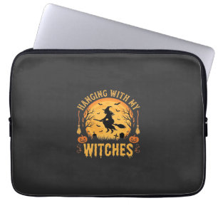 Capa Para Notebook Passando o Halloween com Minhas Bruxas Design (2)