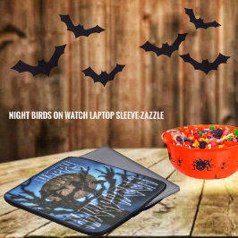 Capa Para Notebook Pássaros Noturnos Em Observação