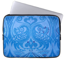 Pássaros Pavões Orientais Azuis