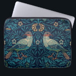 Capa Para Notebook Pássaros William Morris. Padrão de colheita do ani<br><div class="desc">Bolsa de laptop William Morris "Birds". Padrão de colheita do animal azul.</div>