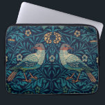 Capa Para Notebook Pássaros William Morris. Padrão de colheita do ani<br><div class="desc">Bolsa de laptop William Morris "Birds". Padrão de colheita do animal azul.</div>