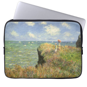 Capa Para Notebook Passeio à Beira-Mar em Pourville por Claude Monet