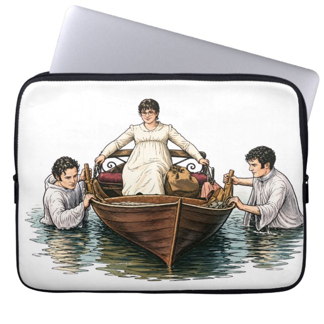Capa Para Notebook Passeio de Barco Definitivo de Mary Bennet  (Frente)