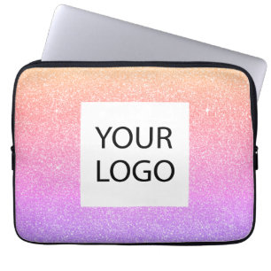 Capa Para Notebook Pastel cor-de-rosa púrpura - Promocional de logoti