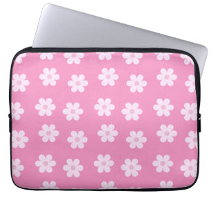 Capa Para Notebook Pastel Daisies - Rosa