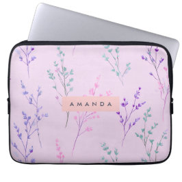 Capa Para Notebook Pastel Floral Personalizado, Elegante
