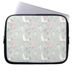 Capa Para Notebook Pastel Llama Pattern