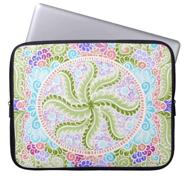 Capa Para Notebook Pastel Nature Mandala Art (Frente)