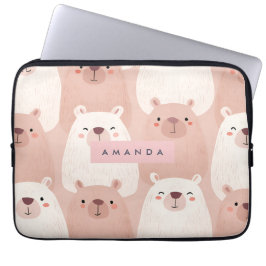 Capa Para Notebook Pastel Personalizado Capybara Adorável