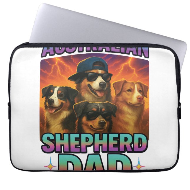 Capa Para Notebook Pastor Australiano (Frente)