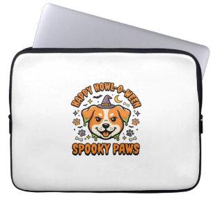 Capa Para Notebook Patas Assustadoras de Halloween para Cachorro
