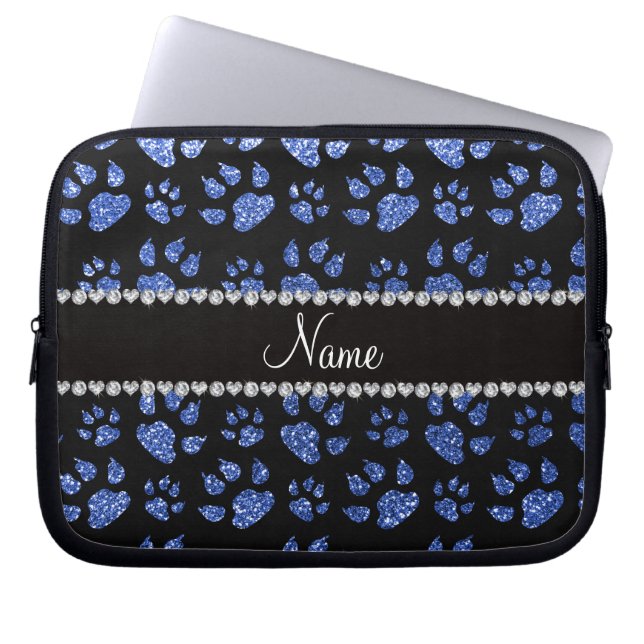 Capa Para Notebook Patas azuis conhecidas personalizadas do gato do (Frente)