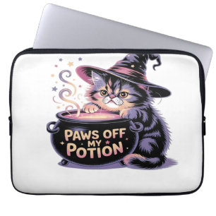 Capa Para Notebook Patas Fora da Minha Poção, Kawaii Halloween Bruxa