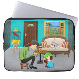 Capa Para Notebook PatasConfortáveis
