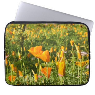 Capa Para Notebook Patch de Papoila Brilhante