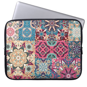 Capa Para Notebook Patchwork Floral: padrão vintage verificado.