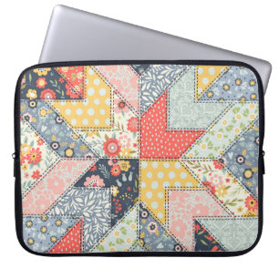 Capa Para Notebook Patchwork Floral: Vintage Ornament