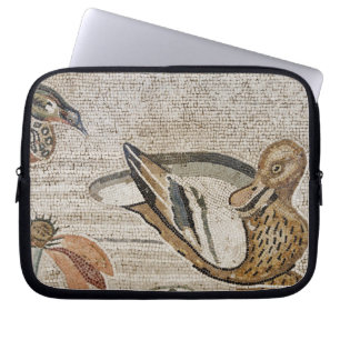 Capa Para Notebook Pato e pássaro, mosaico de Nile, casa do Faun