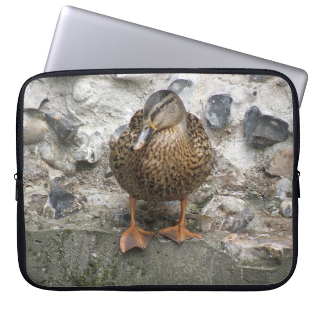 Capa Para Notebook Pato em uma bolsa de Laptop de parede (Frente)