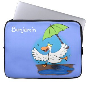 Capa Para Notebook Pato engraçado com desenho animado de dança de gua